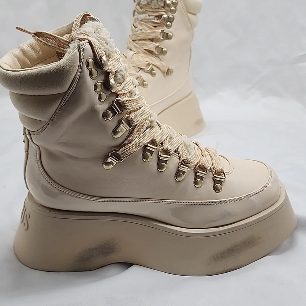 CIRCUS NY●BY SAM EDELMAN●LADIES 6.5●GAIL●DISTRESSED● LACE-UP HIKING BOOTS●NWOB● - Picture 7 of 16